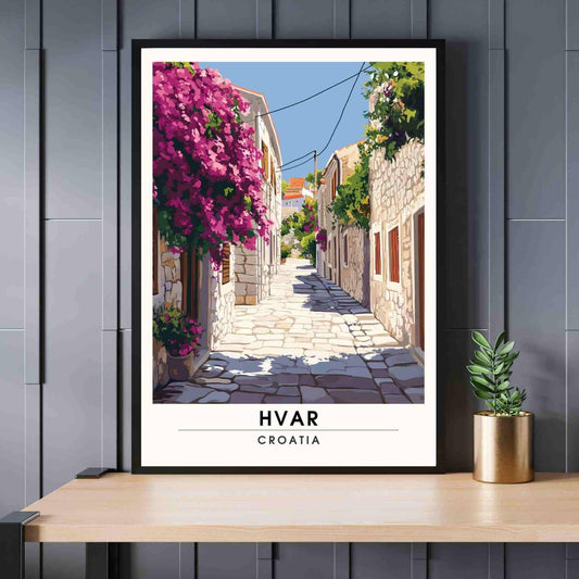 Hvar Poster | Hvar print - Adriatic Sea poster