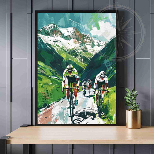 Affiche Cyclisme | Tour de France dans les Alpes