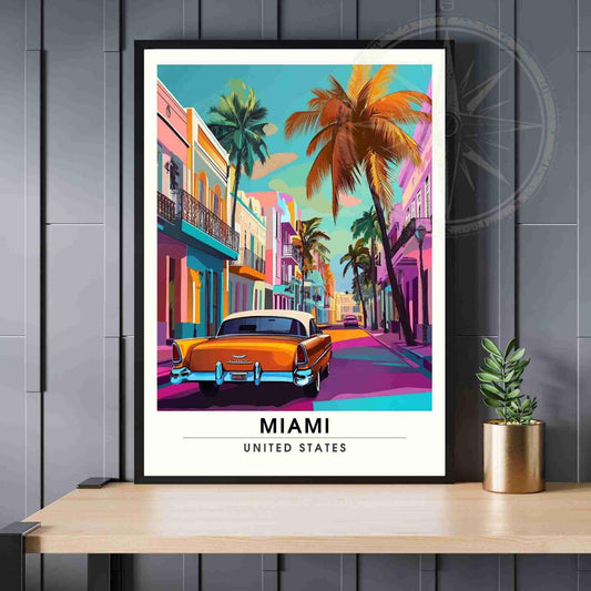 Miami Poster | Miami print, USA - Little Havana