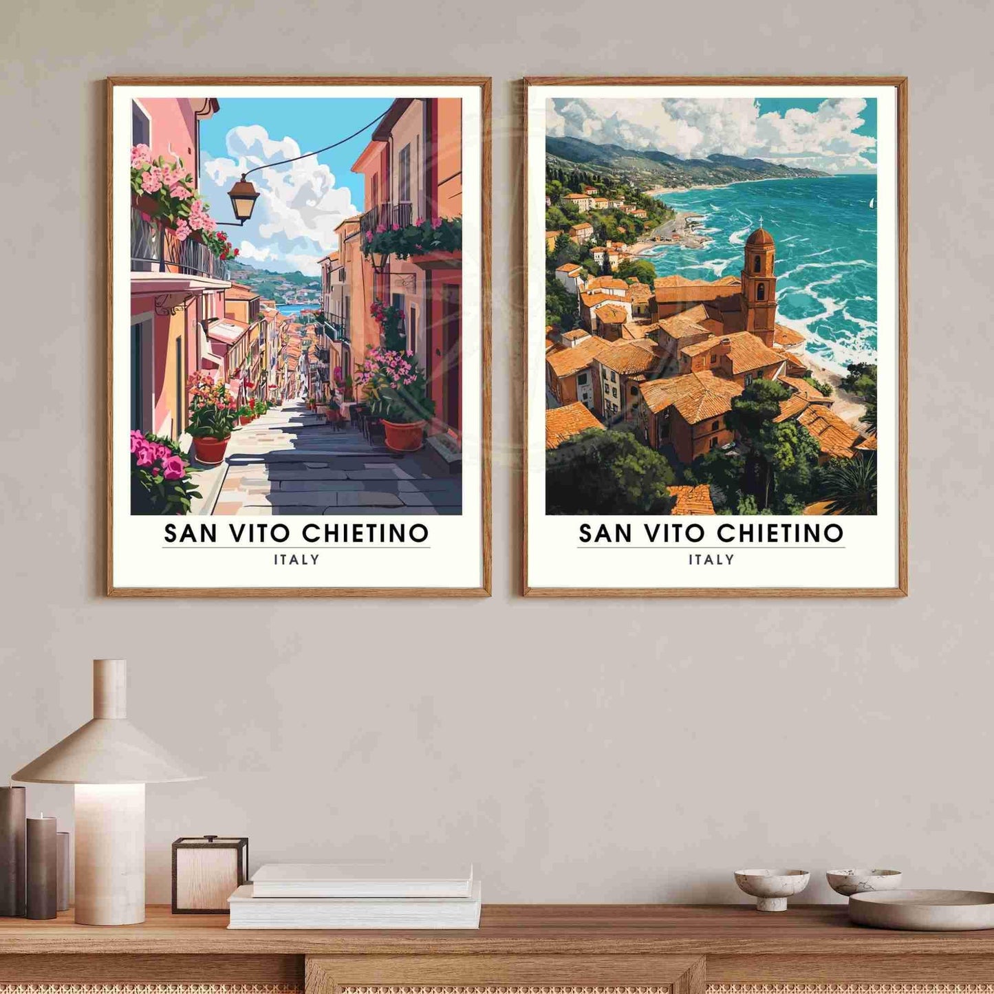 Affiche San Vito Chietino | Impression San Vito Chietino, Italie