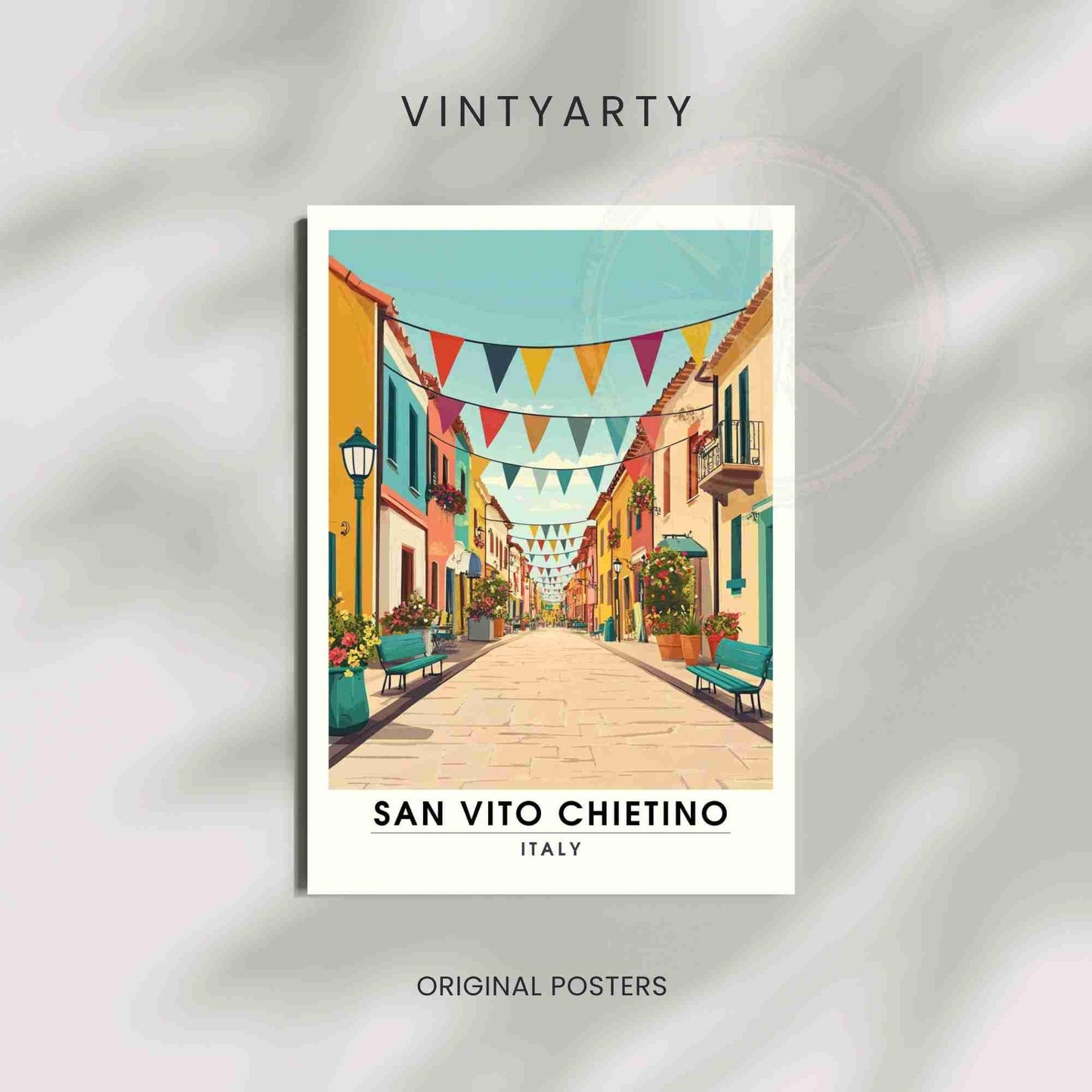 Affiche de voyage San Vito Chietino | Impression San Vito Chietino, Italie