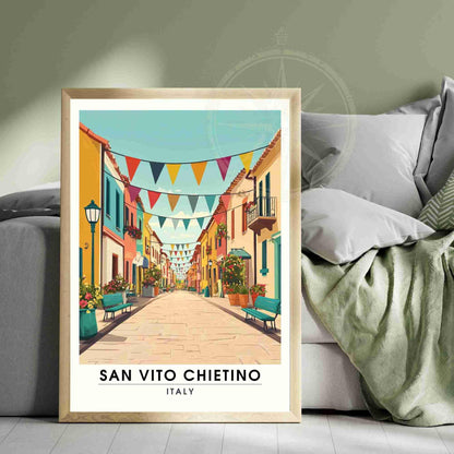 San Vito Chietino travel Poster | San Vito Chietino print, Italy