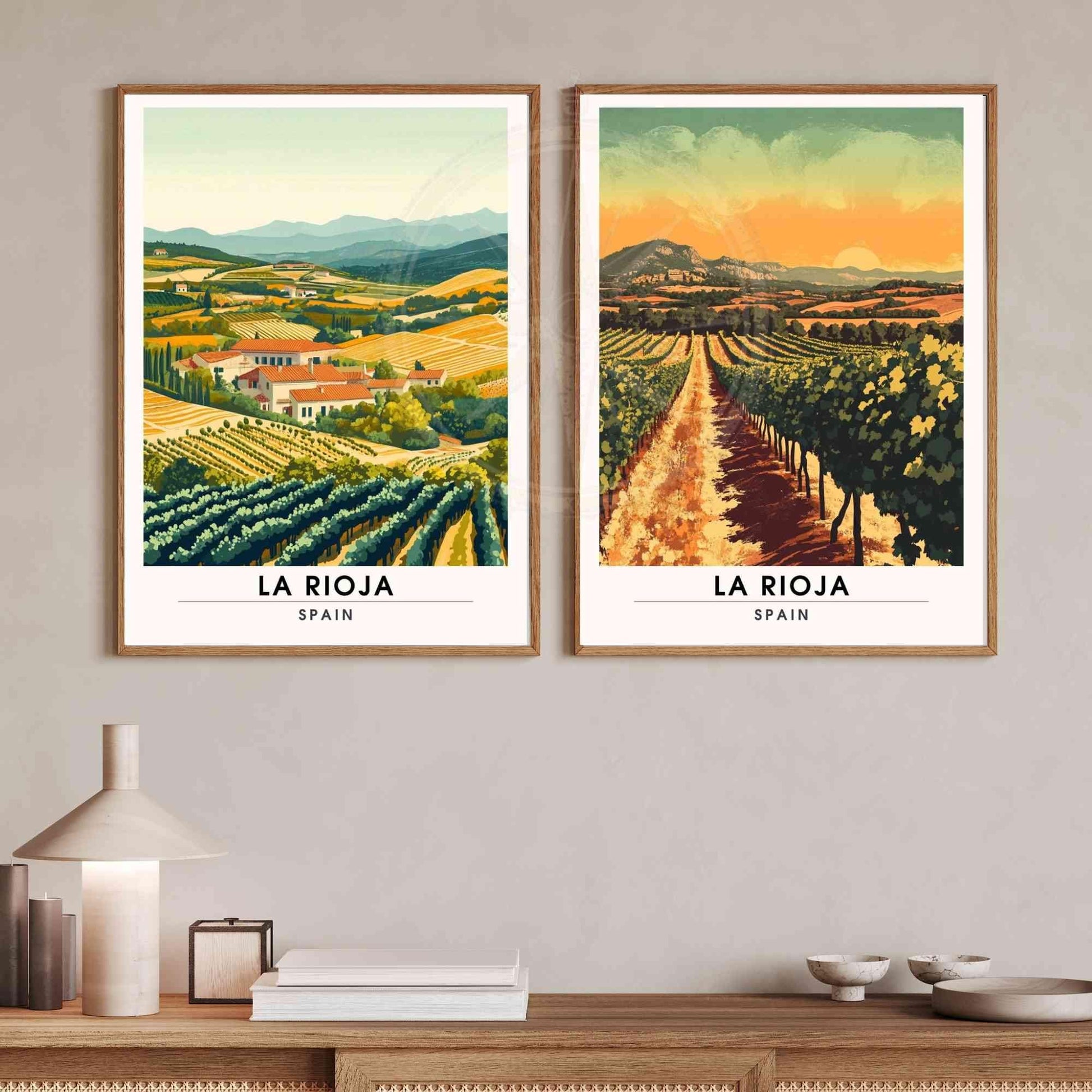 Affiched de voyage La Rioja | Impression La Rioja, Espagne