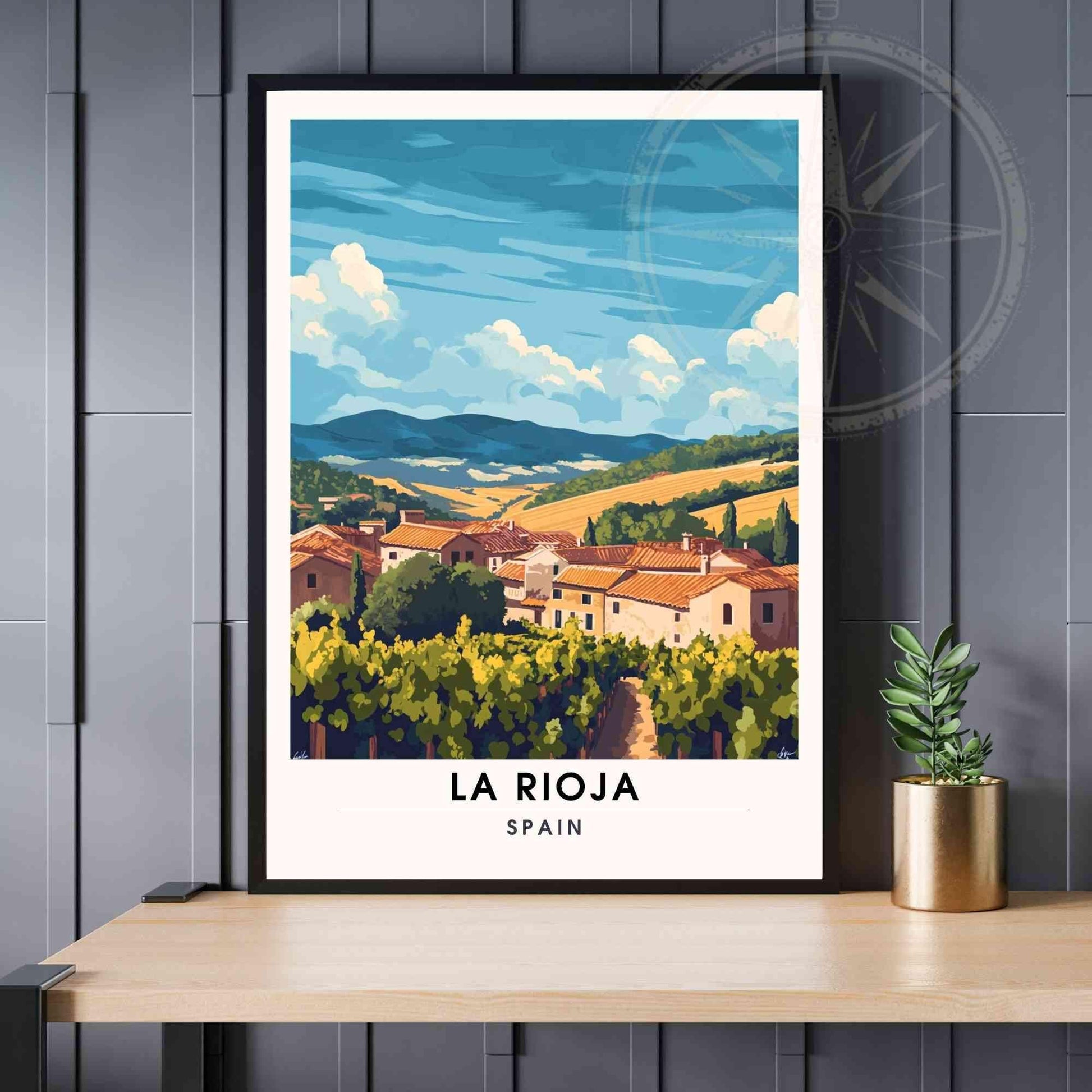 La Rioja travel Poster | La Rioja print, Spain