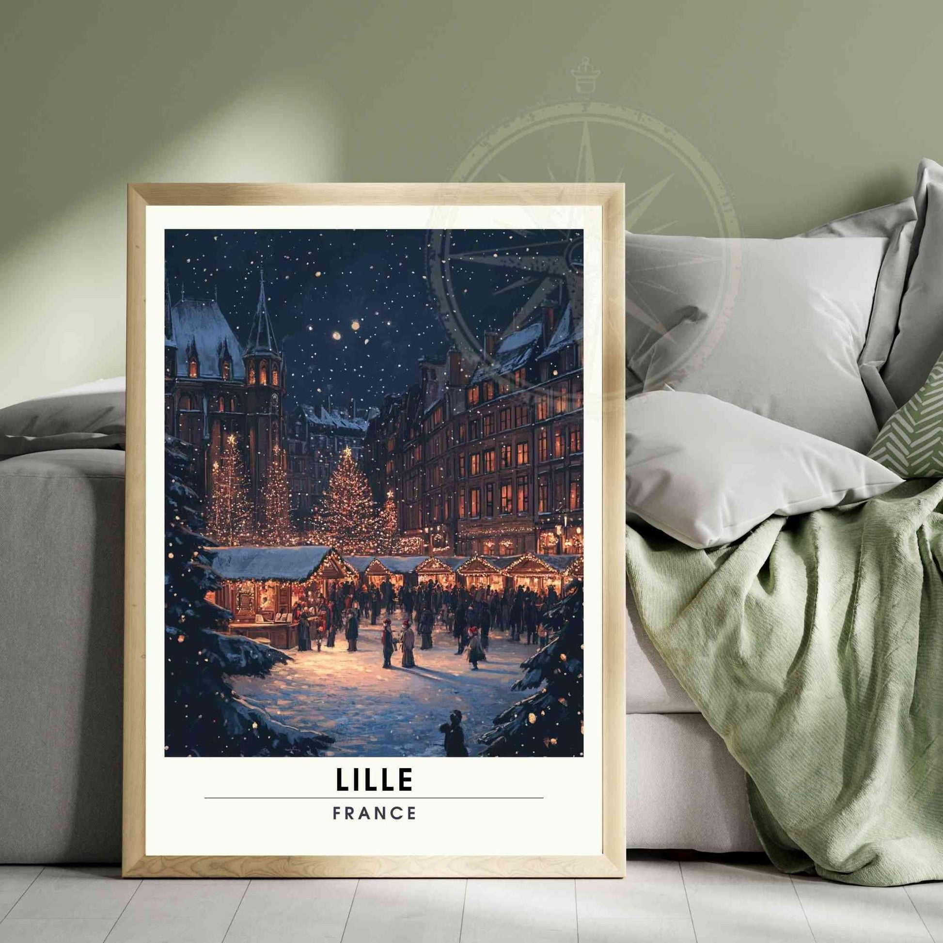 Affiche de noël Lille