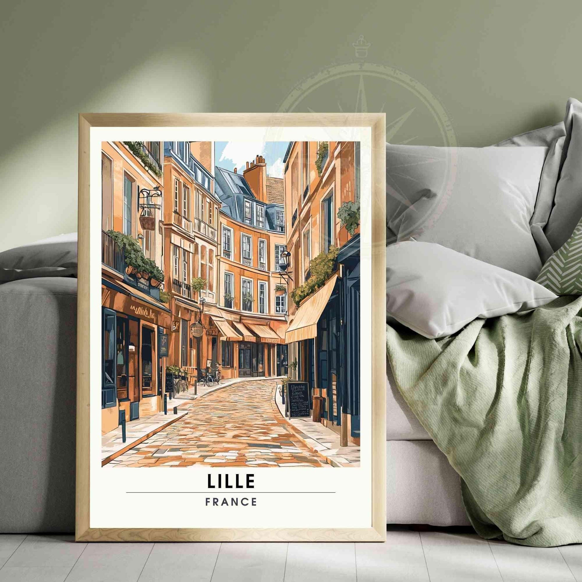 Affiche Lille | Impression de voyage Lille, France - Vieux-Lille