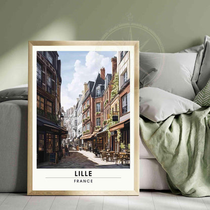 Affiche Lille | Impression de voyage Lille, France - Vieux-Lille