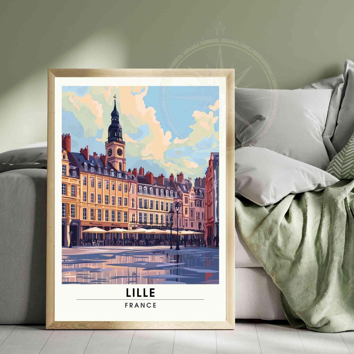 Affiche de voyage Lille | Impression Lille, France