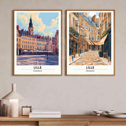 Affiche de voyage Lille | Impression Lille, France