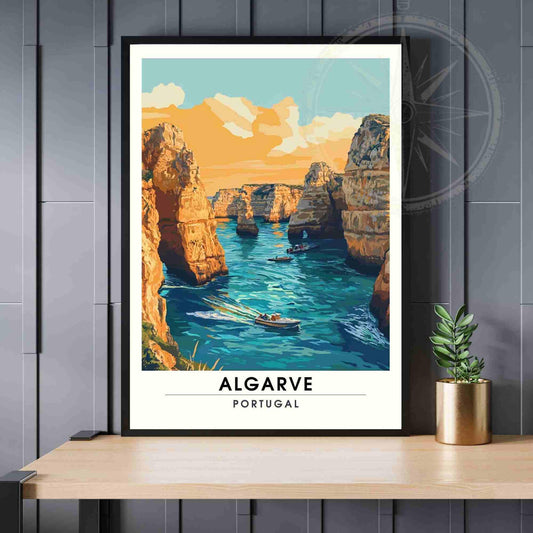 Algarve Poster | Algarve print, Portugal