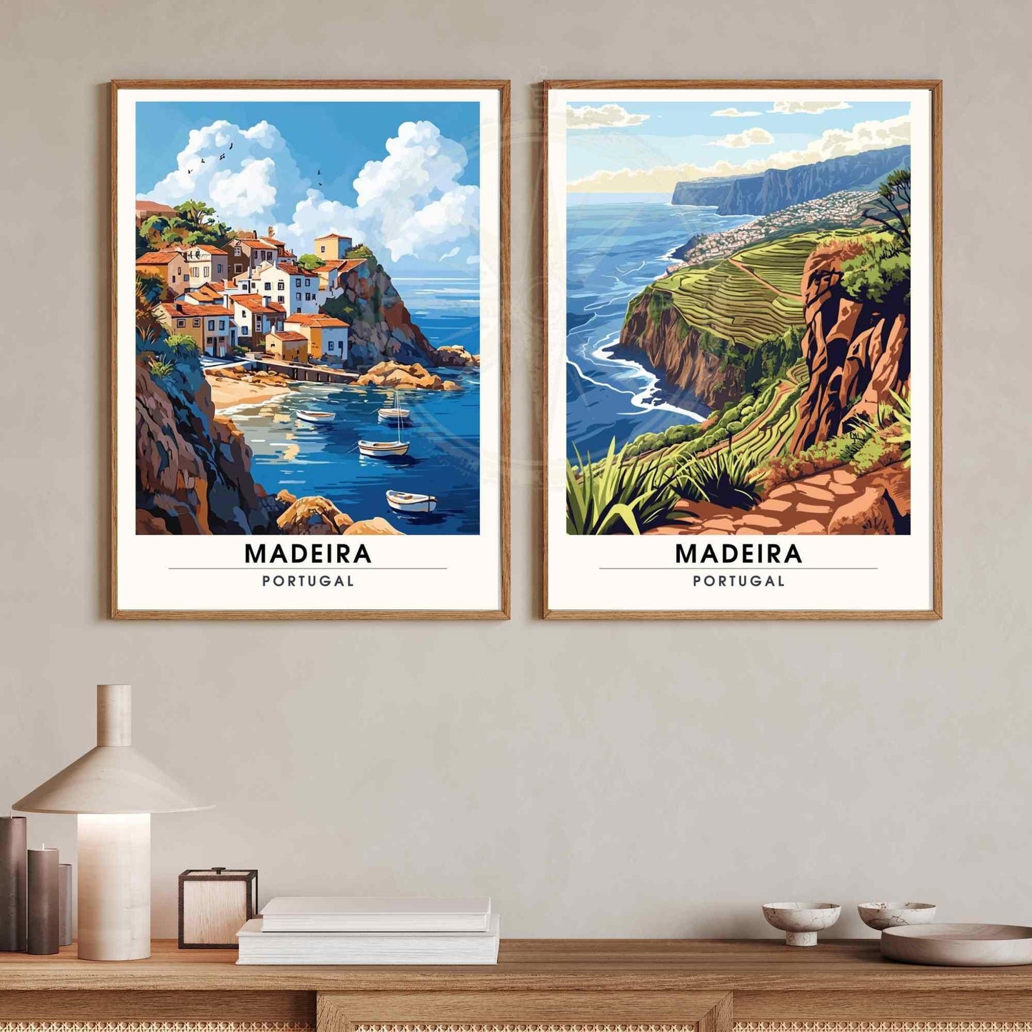 Affiche Madère | Impression de voyage Madère, Portugal - Porto Moniz