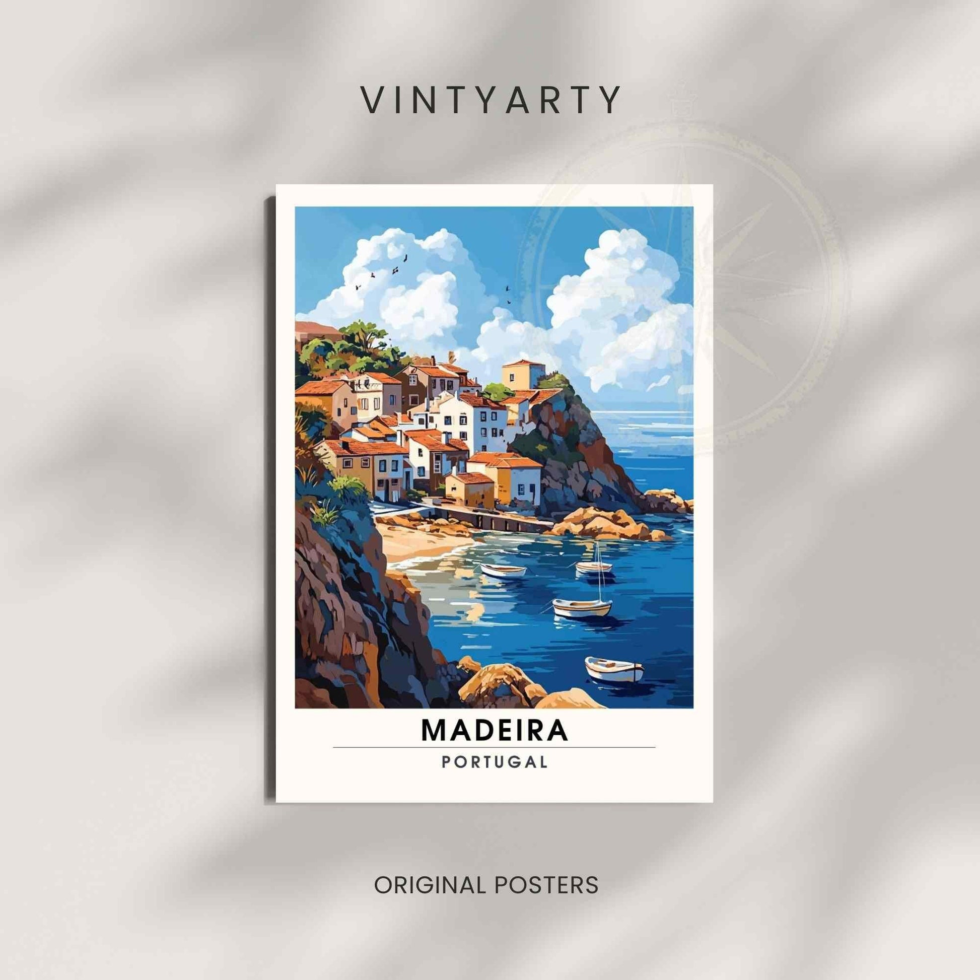 Affiche Madère | Impression de voyage Madère, Portugal - Porto Moniz