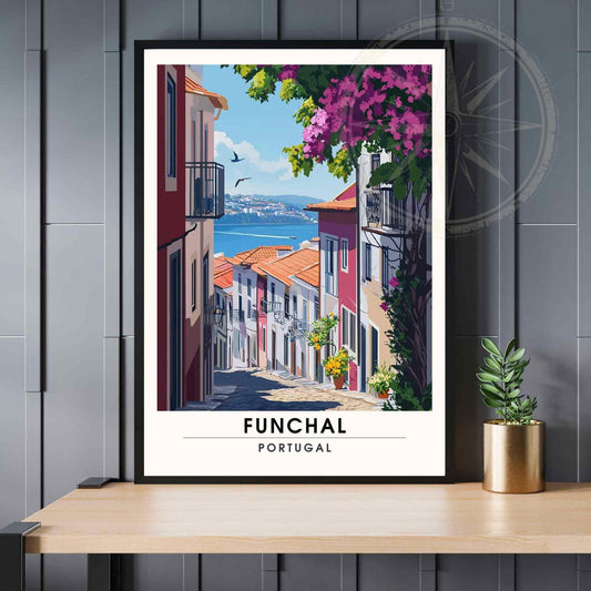 Affiche Funchal| Impression de voyage Funchal, Madère, Portugal