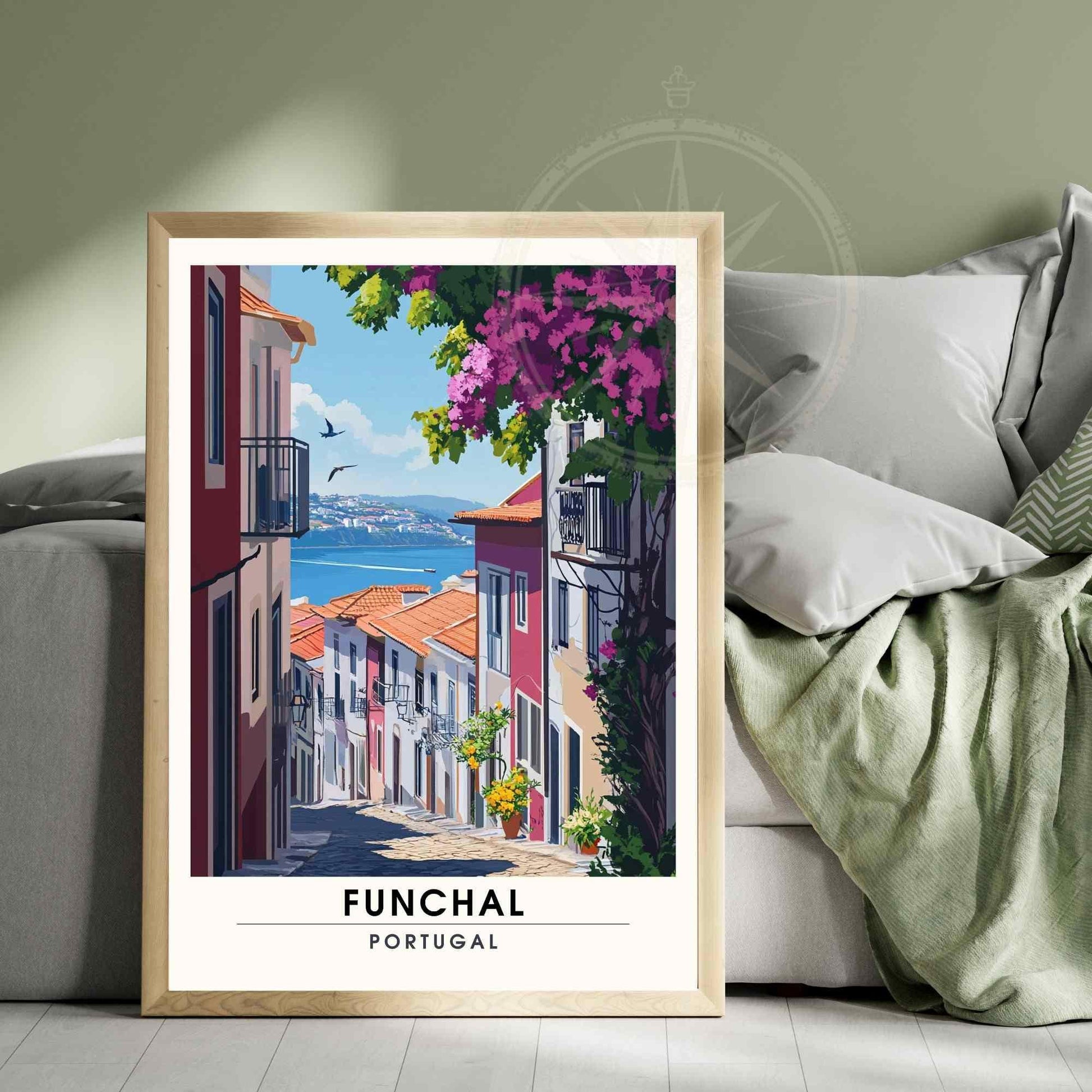 Funchal Poster | Funchal travel print, Madeira, Portugal