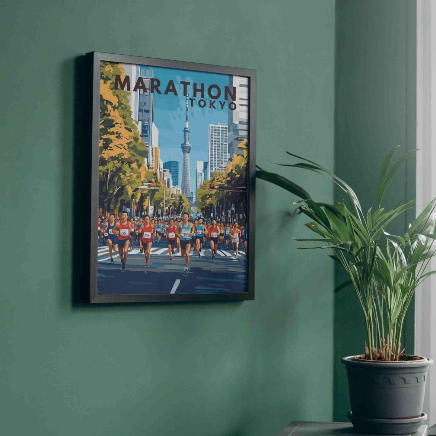 Tokyo Marathon Poster | Marathon print | Tokyo travel poster