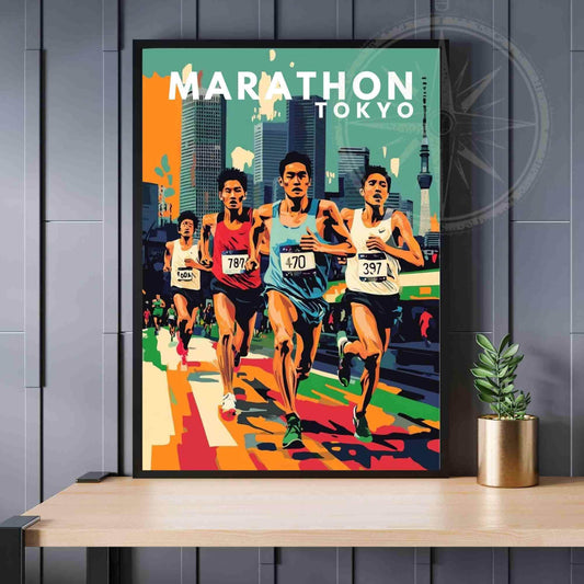 Tokyo Marathon Poster | Marathon print | Tokyo poster