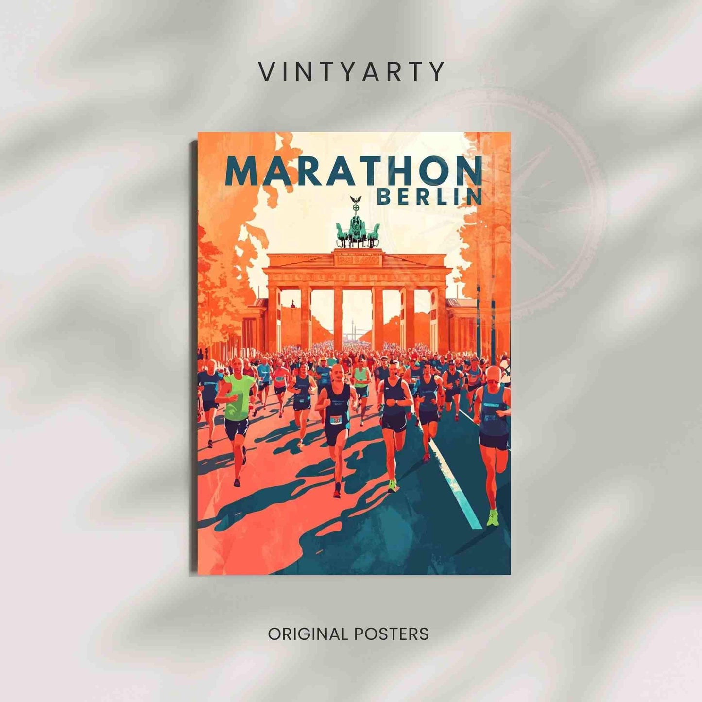 Berlin Marathon Poster | Marathon print | Berlin poster