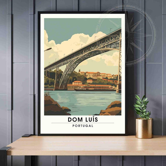 Porto Poster | Porto print - Dom Luís I Bridge poster