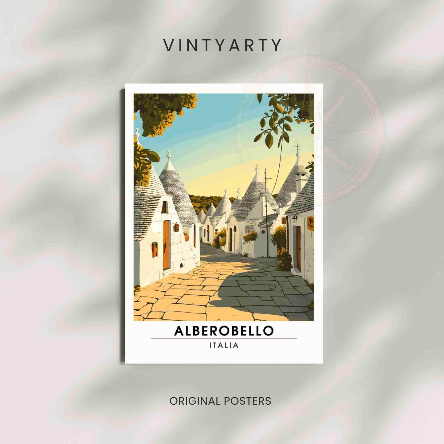 Affiche Alberobello | Impression Alberobello, PItalie - Trullo