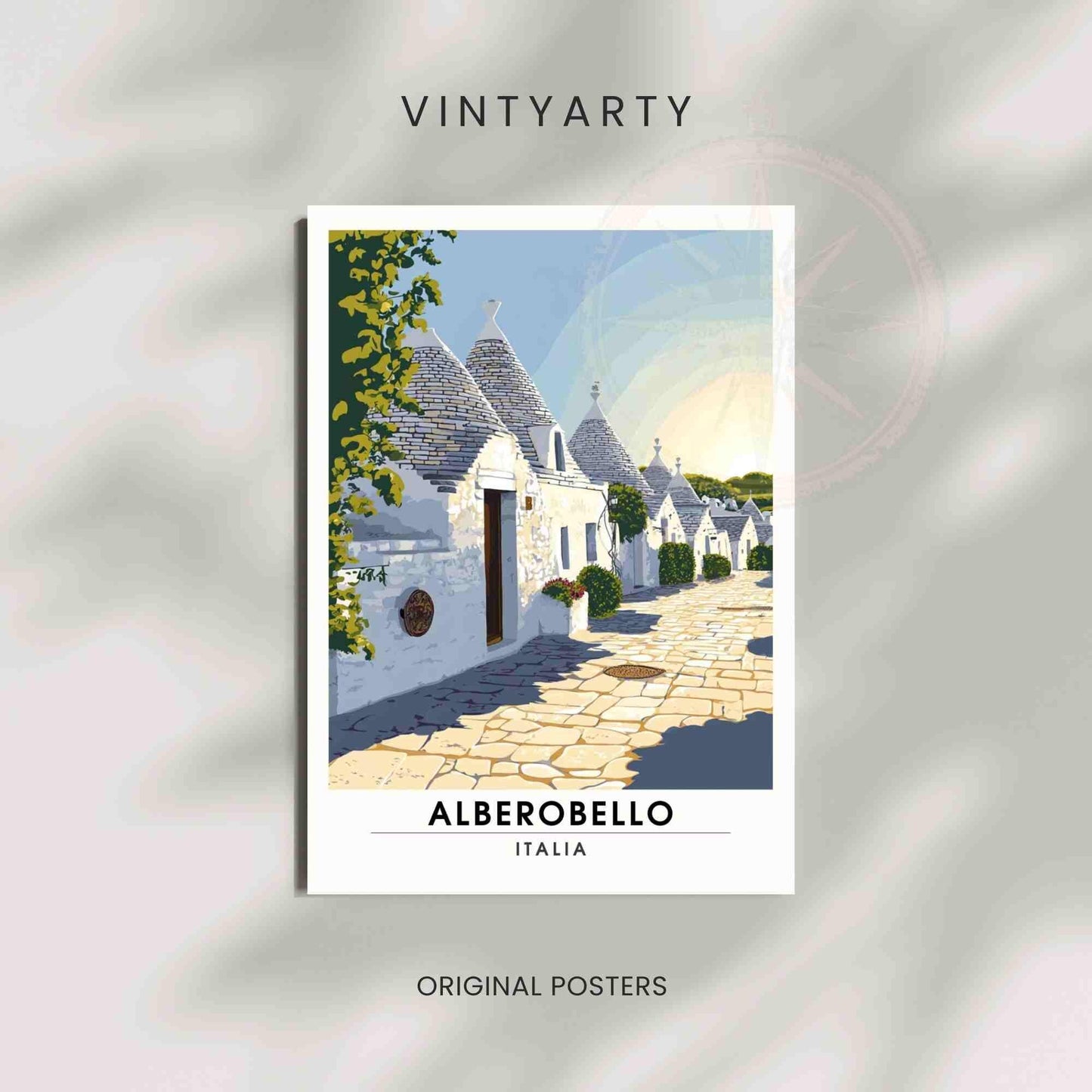 Affiche Alberobello | Impression de voyage Alberobello, PItalie - Trullo