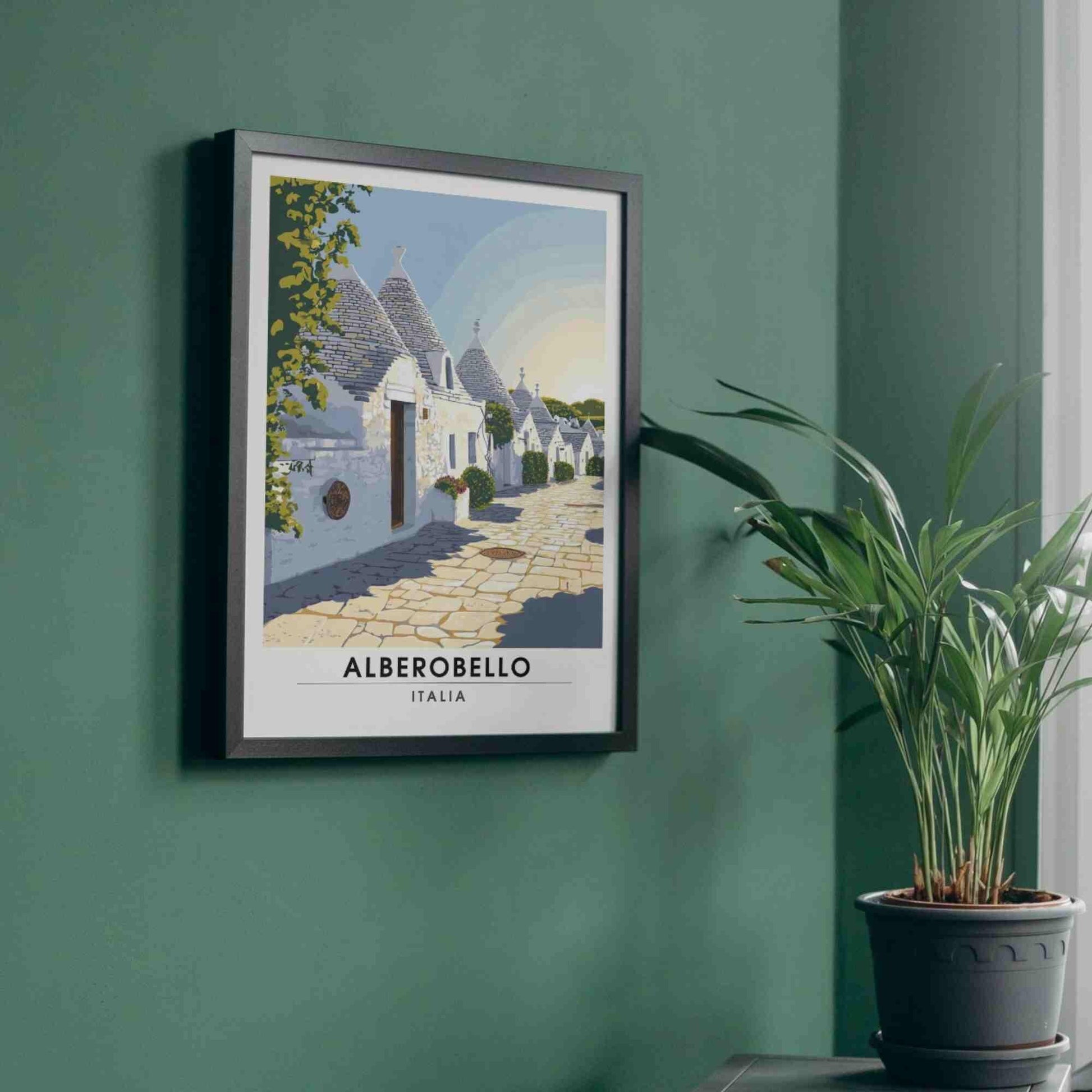 Alberobello Poster | Alberobello travel print - the trulli