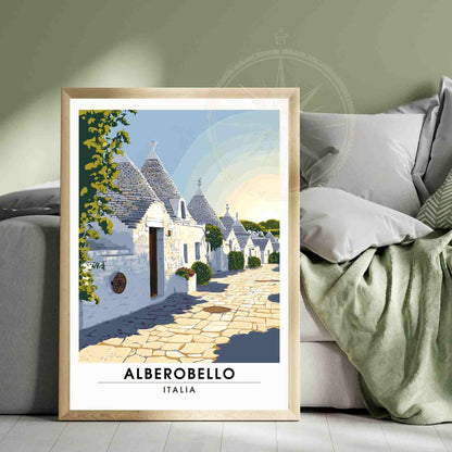 Alberobello Poster | Alberobello travel print - the trulli