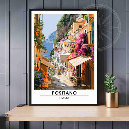 Positano Poster - Positano travel print - Amalfi coast