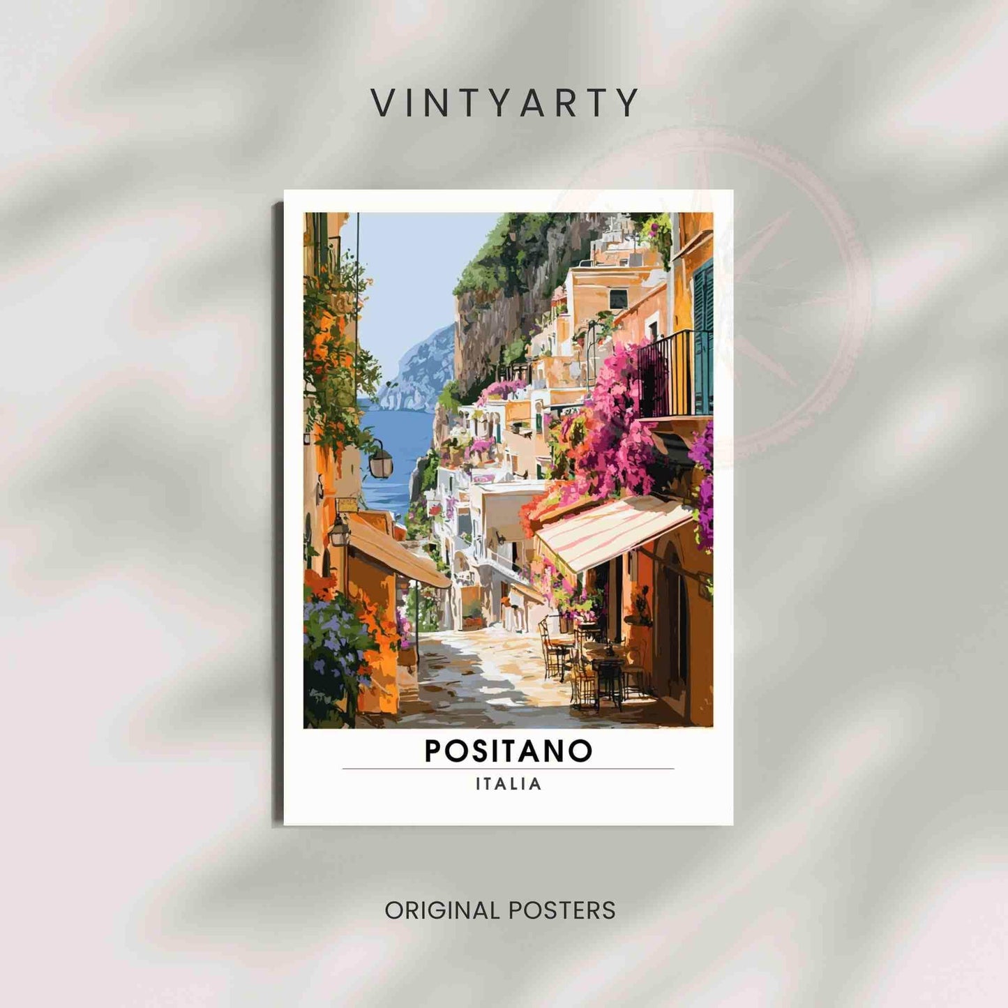 Affiche Positano | Impression Positano, Italie