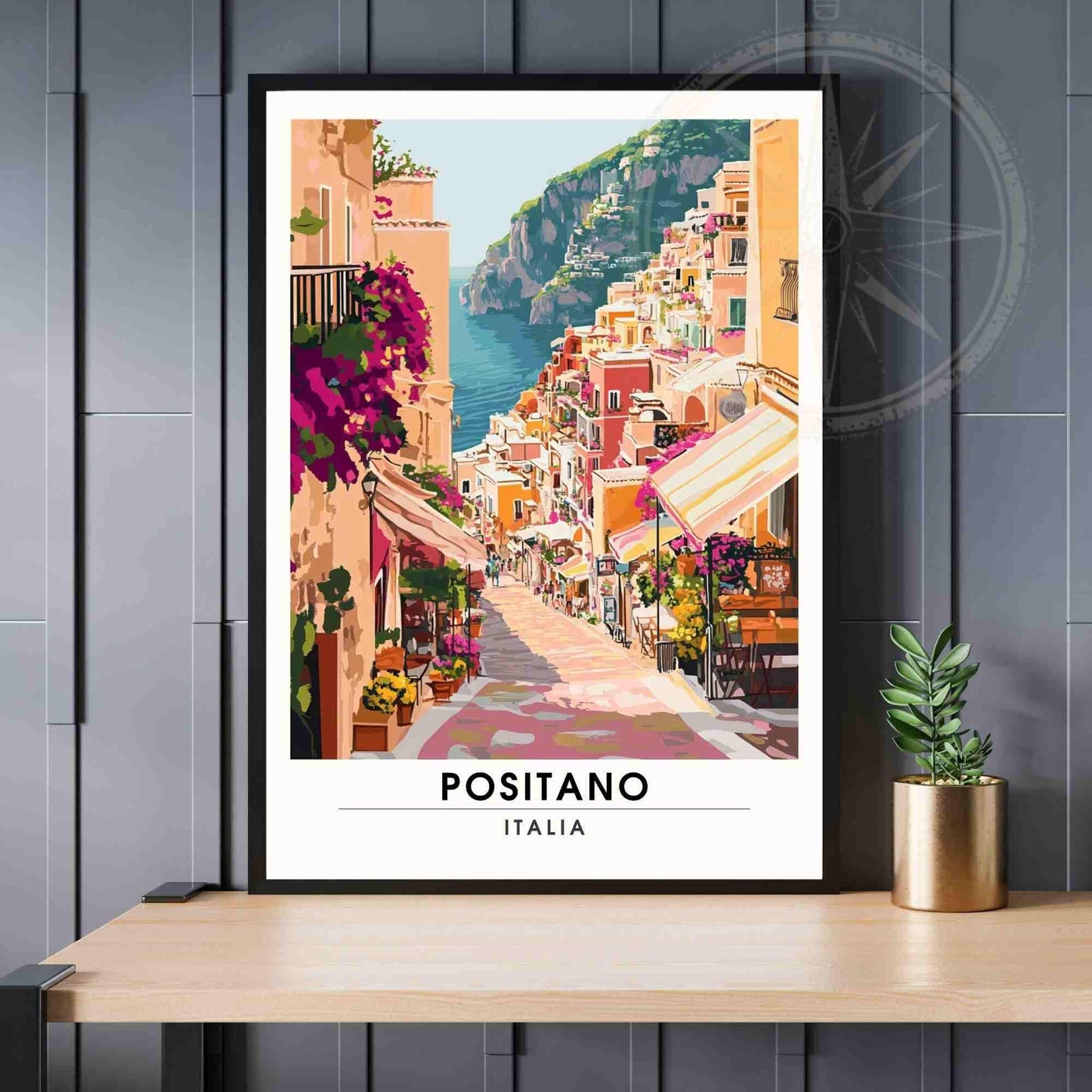 Affiche Positano | Impression de voyage Positano, Italie