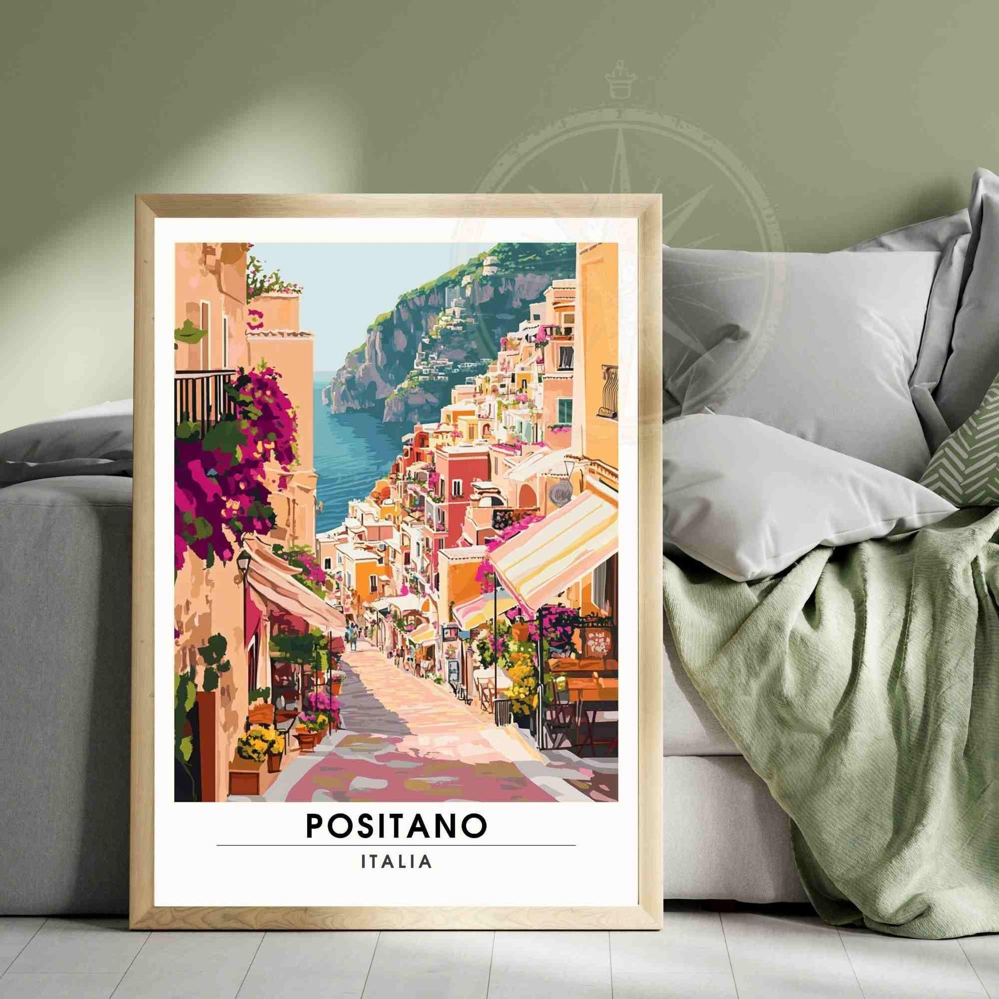 Affiche Positano | Impression de voyage Positano, Italie