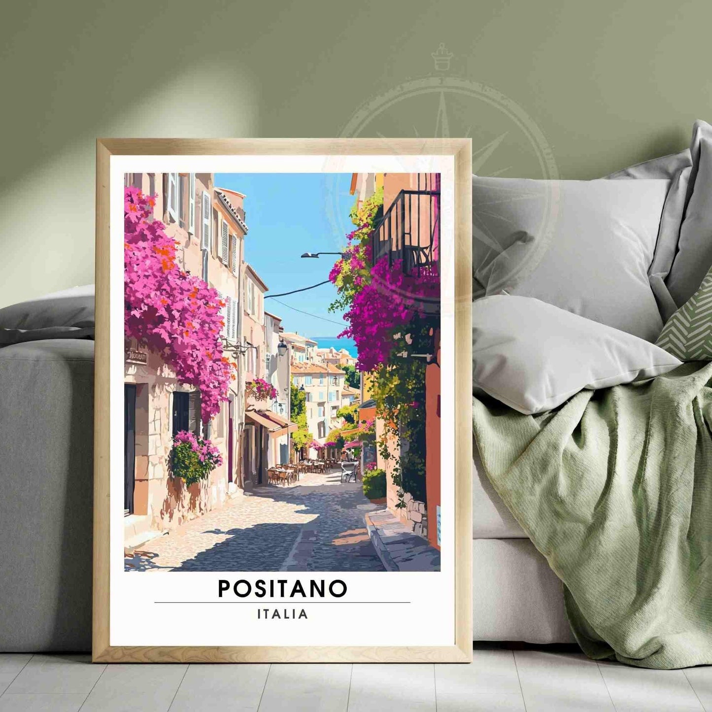 Positano Poster - Positano print - Amalfi coast