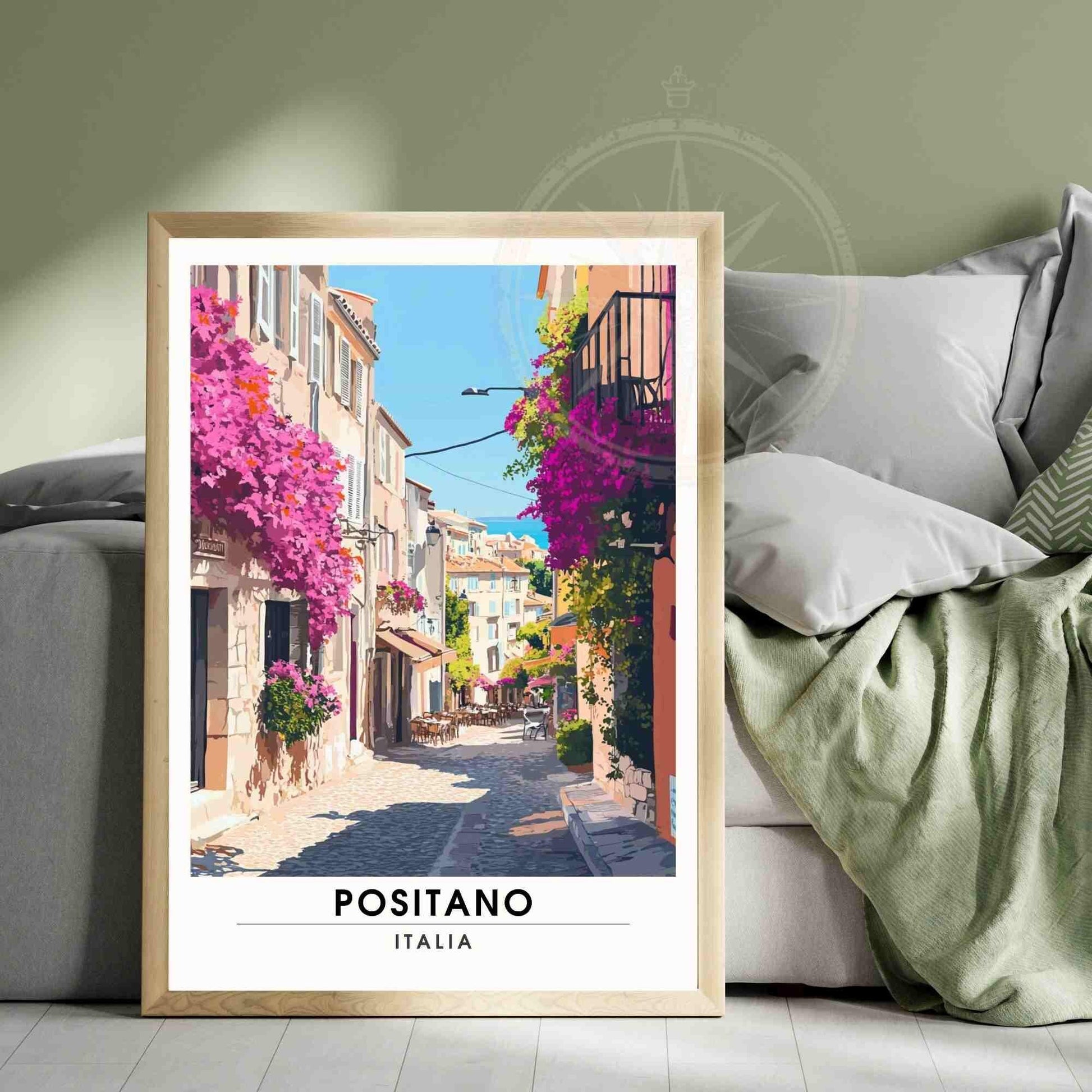 Positano Poster - Positano print - Amalfi coast