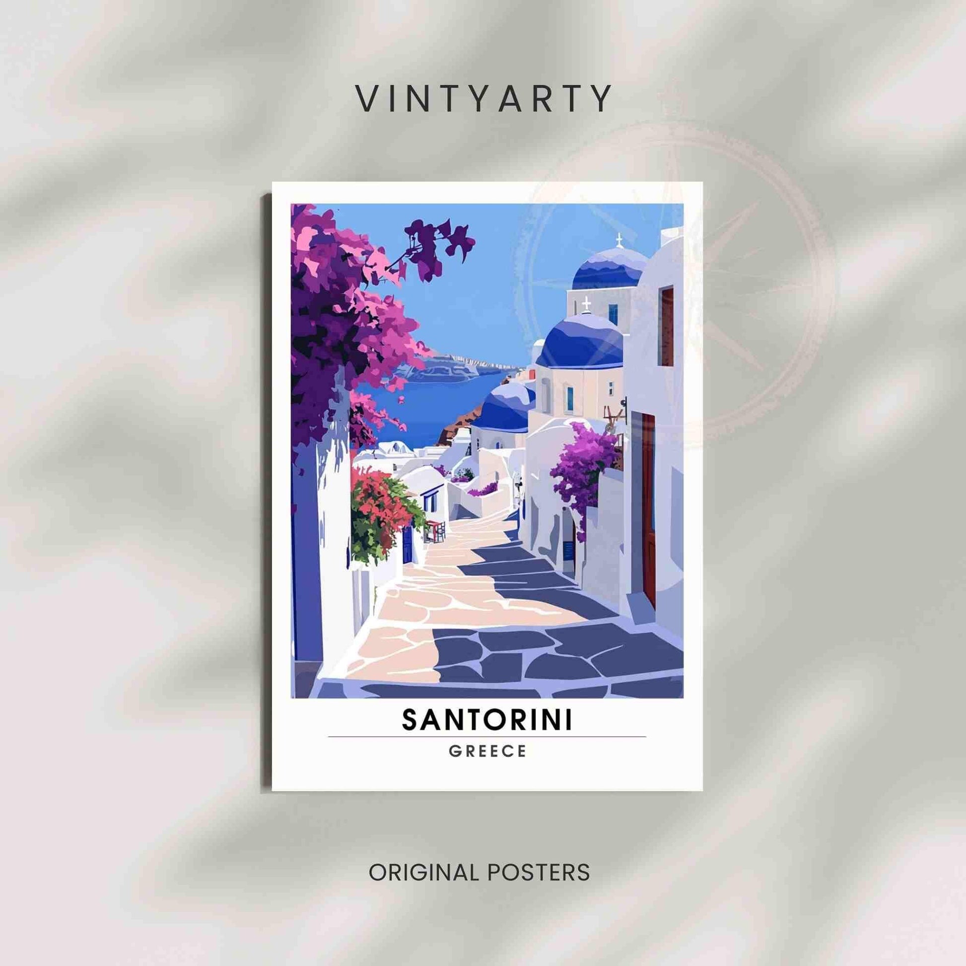 Santorini Poster - Santorini print - Greece