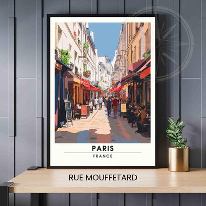 Poster Paris - Affiche Rue Mouffetard