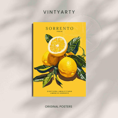 Sorrento lemon Poster | Sorrento travel print, Italy | Minimalist poster