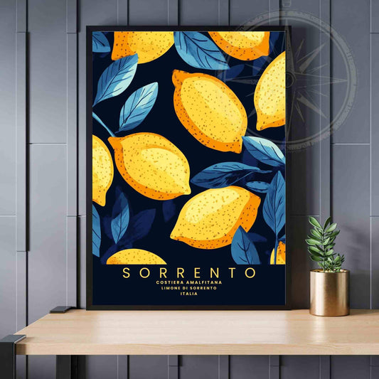 Sorrento lemon Poster | SorrentoLemon print | Amalfi coast poster