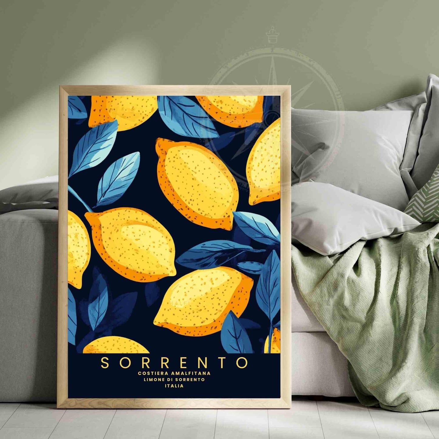 Sorrento lemon Poster | SorrentoLemon print | Amalfi coast poster