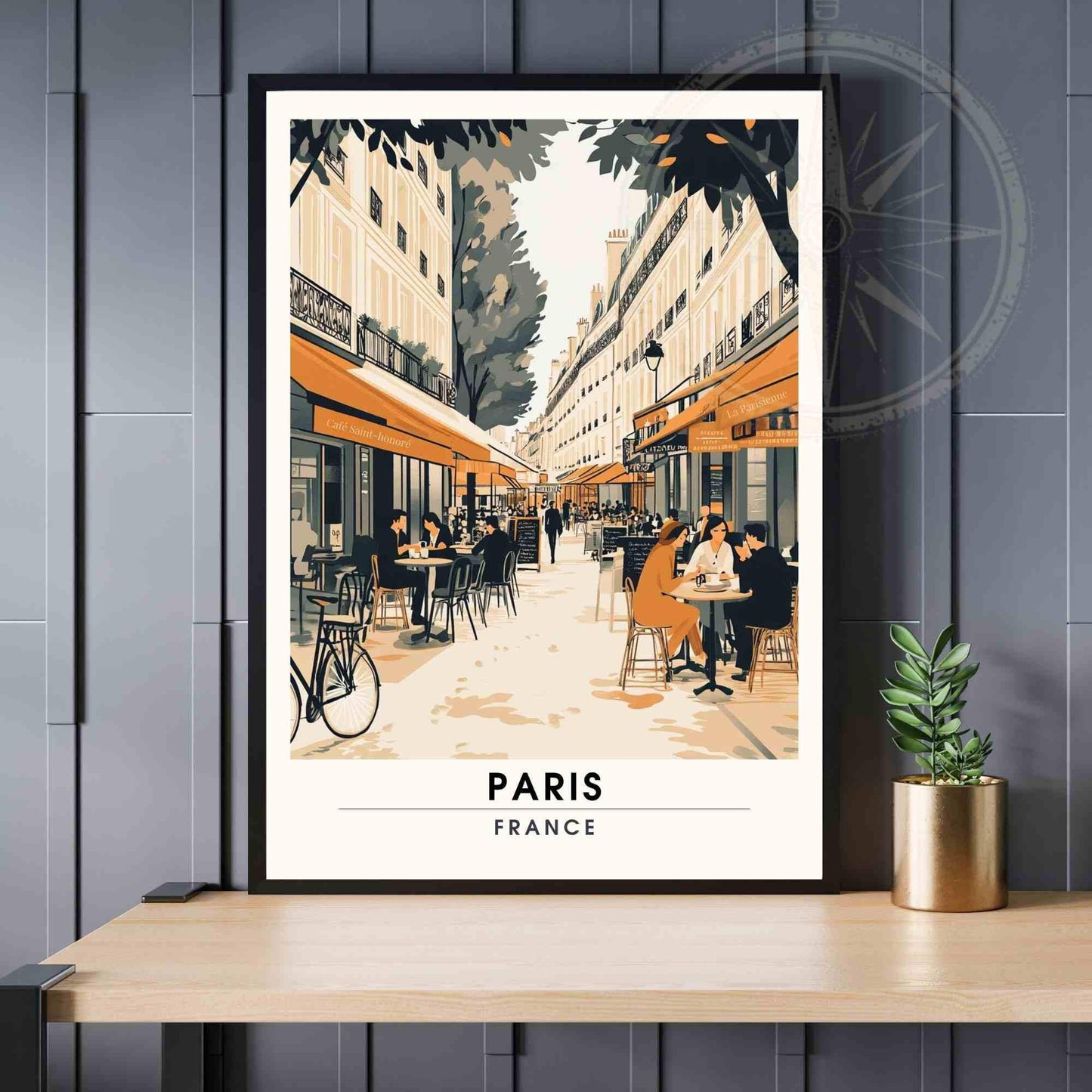 Affiche Paris | Impression Paris | Rue Saint-Honoré