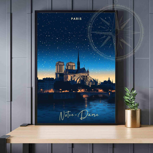 Paris Poster | Paris print | Notre-Dame de Paris