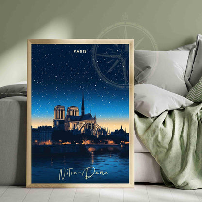 Paris Poster | Paris print | Notre-Dame de Paris