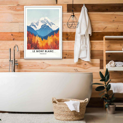 Affiche Le Mont Blanc | Impression Mont Blanc | Affiche Les Alpes