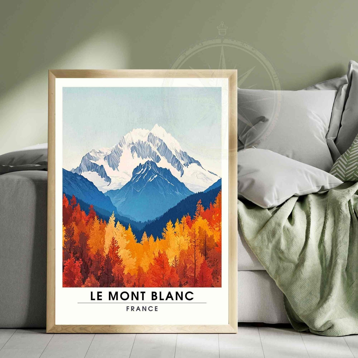 Affiche Le Mont Blanc | Impression Mont Blanc | Affiche Les Alpes