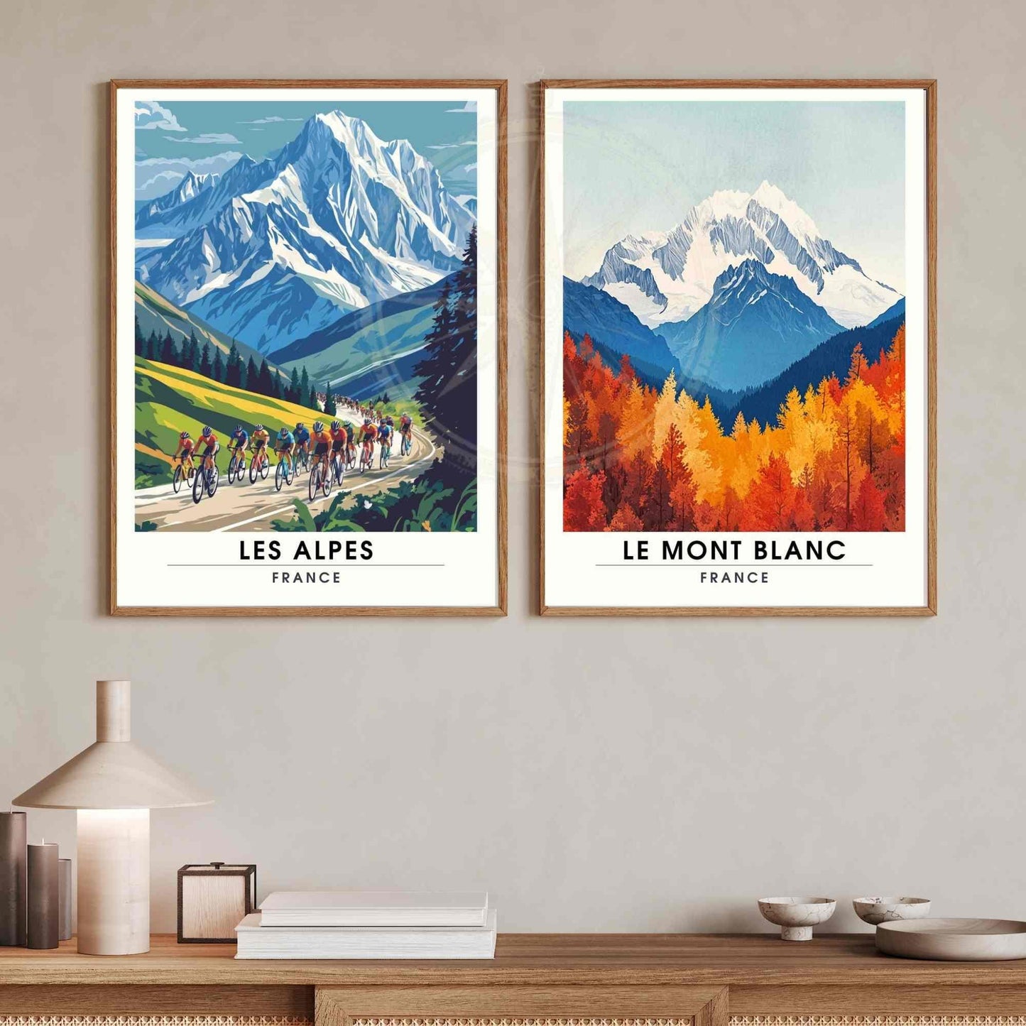 Affiche Le Mont Blanc | Impression Mont Blanc | Affiche Les Alpes