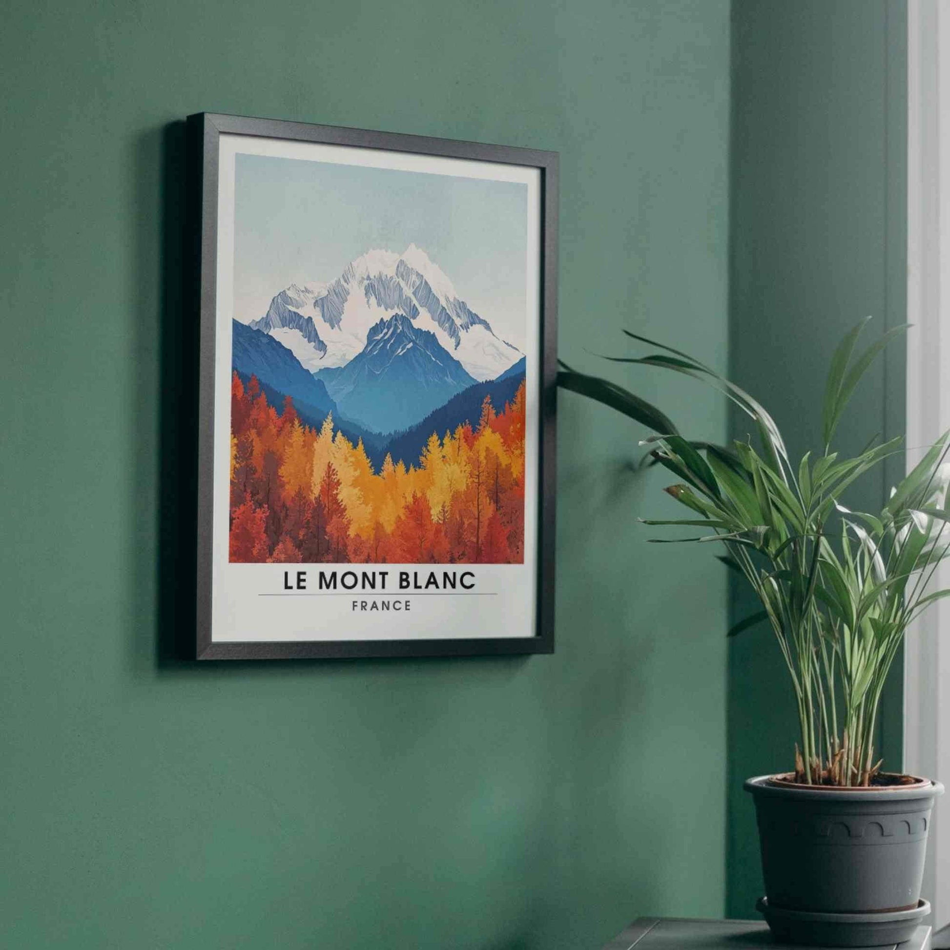 Affiche Le Mont Blanc | Impression Mont Blanc | Affiche Les Alpes