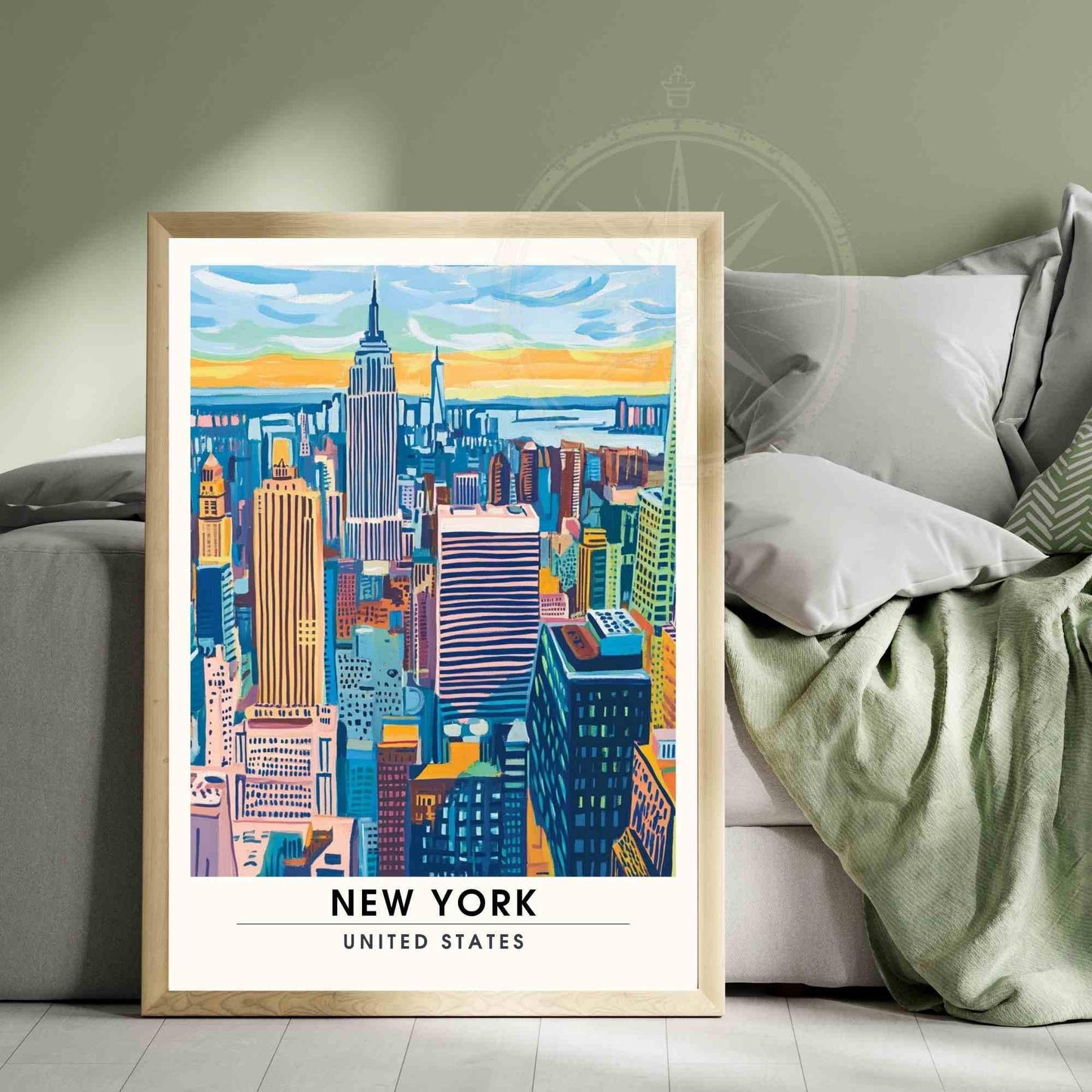 New York Poster | New York print | The Empire State Building poster