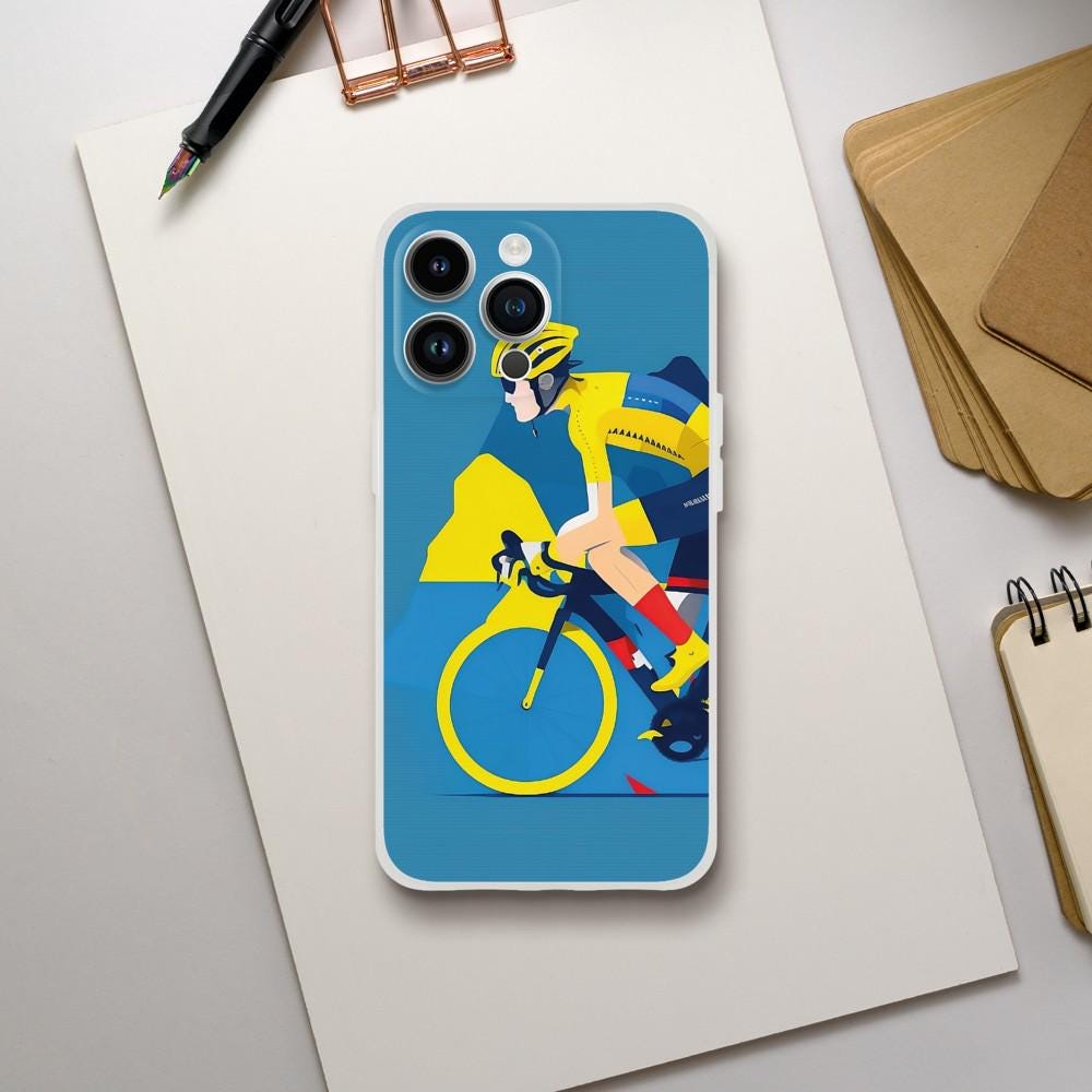 Coque Téléphone Transparente Cyclisme – Protection Flexible et Moderne - Coque téléphone Cyclisme