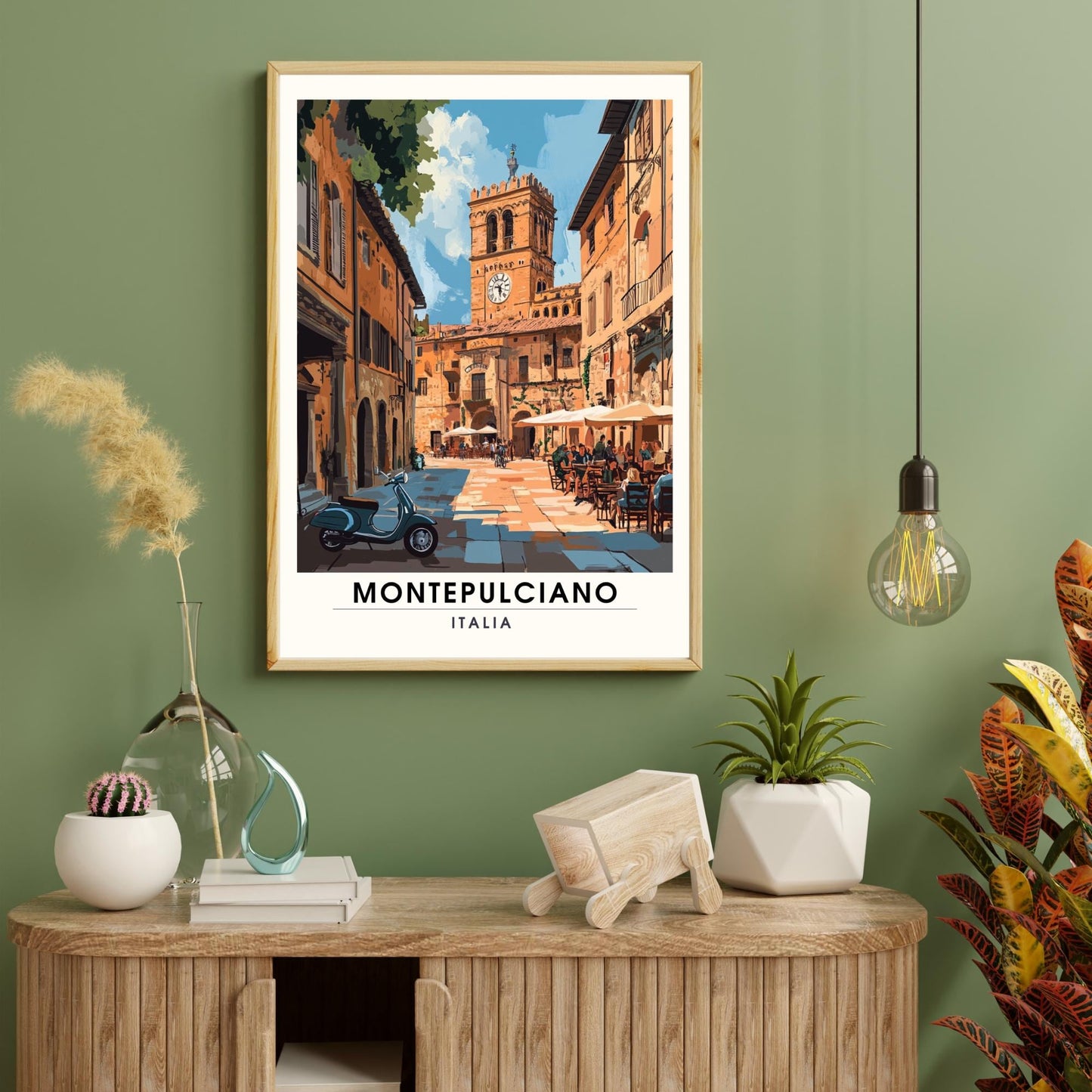 Affiche Montepulciano | Impression de voyage Montepulciano, Italie | Impression Italie