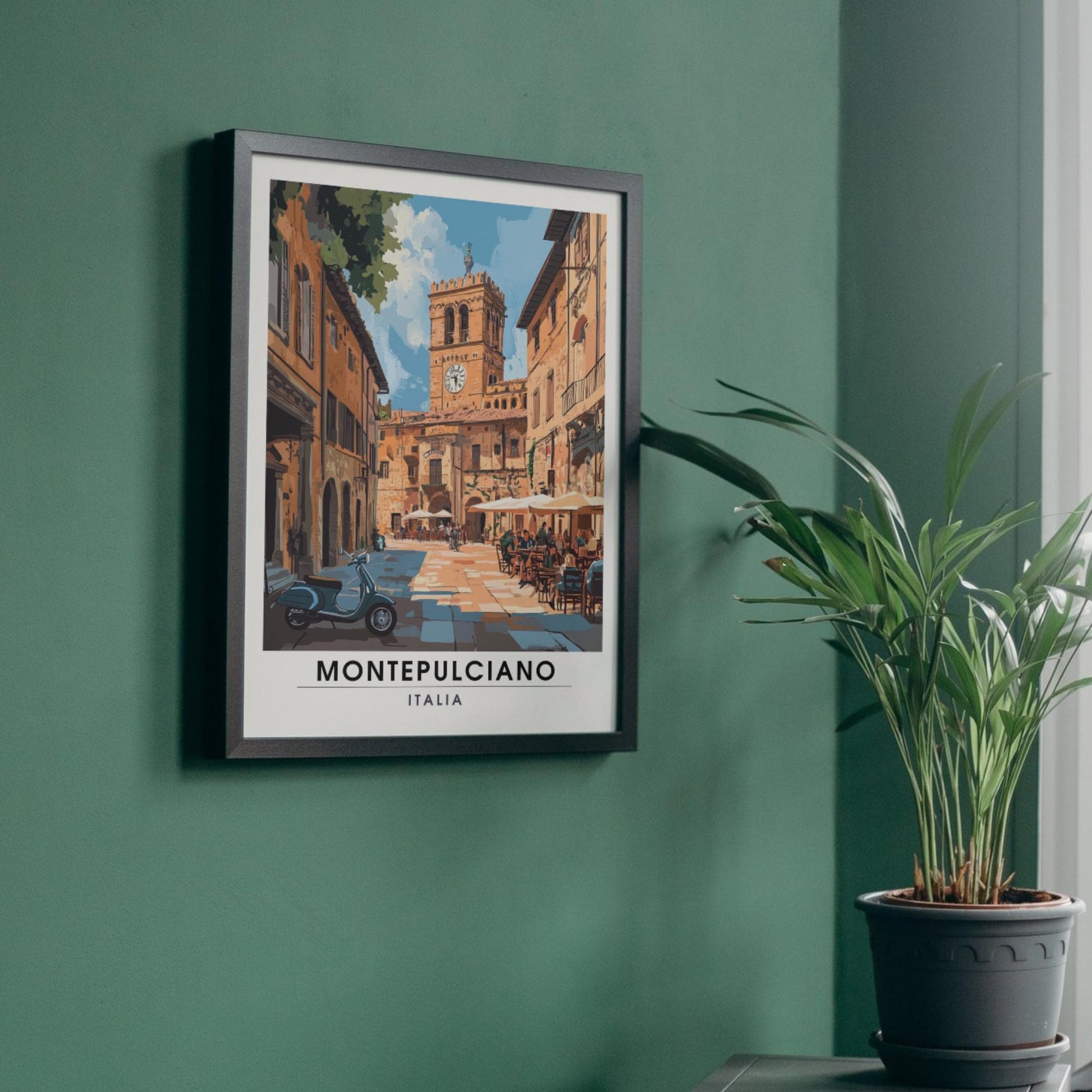 Affiche Montepulciano | Impression de voyage Montepulciano, Italie | Impression Italie