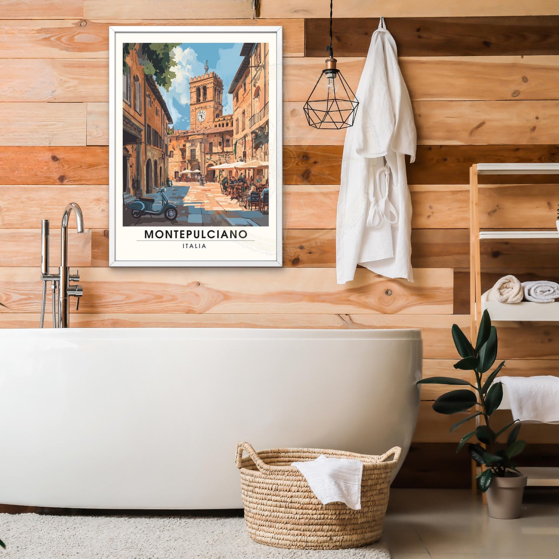 Affiche Montepulciano | Impression de voyage Montepulciano, Italie | Impression Italie