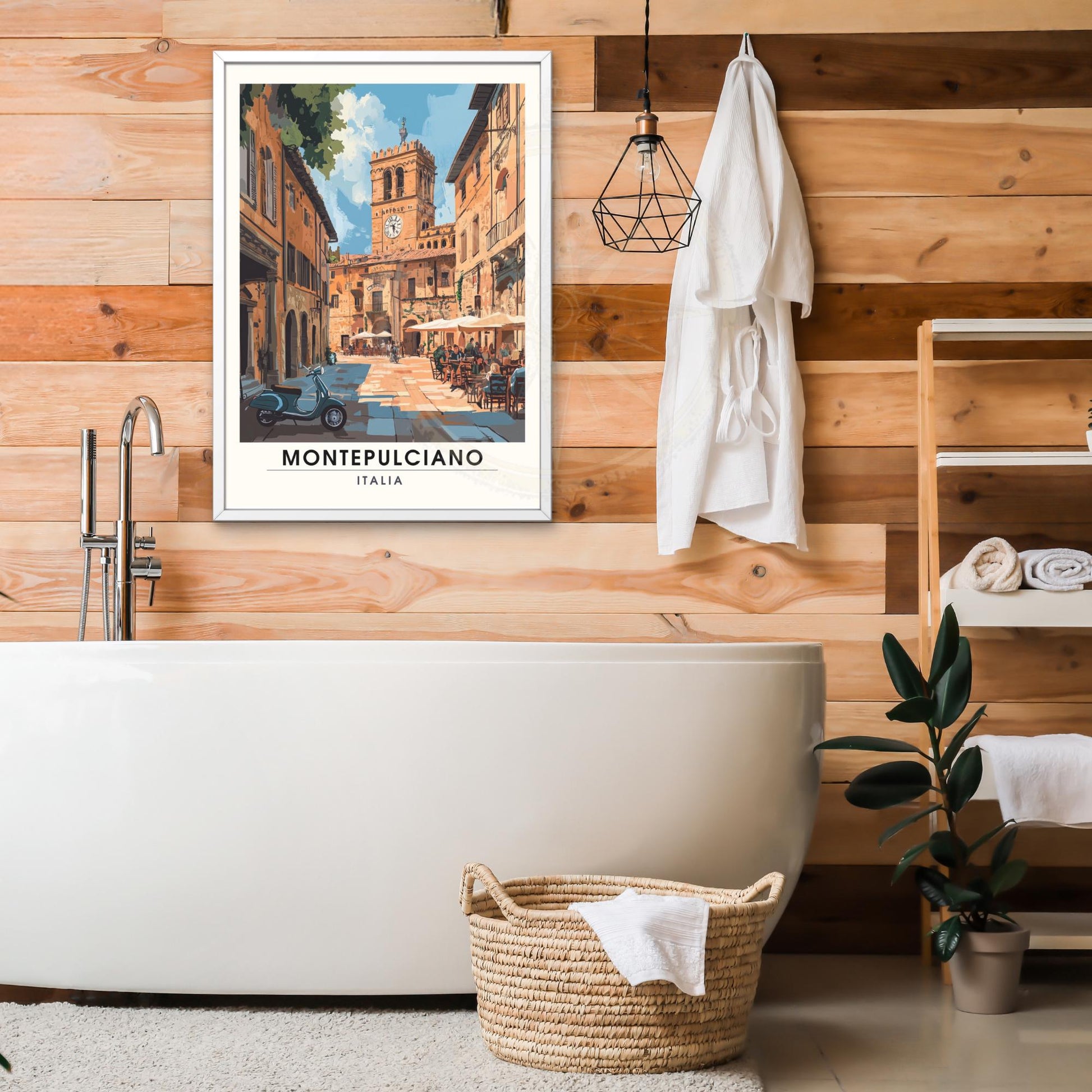 Affiche Montepulciano | Impression de voyage Montepulciano, Italie | Impression Italie